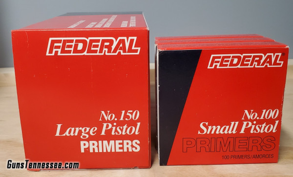 Large and Small Pistol Primers