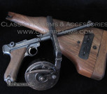 Artillery Luger Pistol 1913 Prototype stock & Holster