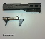Complete Glock 43 Pistol Slide w/ Drop In Trigger Kit